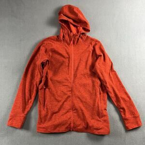Rab Nexus Hoodie Mens Large Orange Full Zip Fleece Jacket Outdoor Hiking